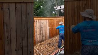 🔥How to Soft Wash Wood Fence  Franklin TN Pressure Washing [upl. by Maurine131]