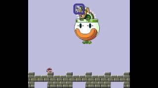 SMW exit 107  Bowsers Castle Back Door secret exit using Powerup Incrementation [upl. by Fulks729]