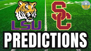 LSU vs USC PREDICTIONS  2024 College Football Predictions [upl. by Cigam]