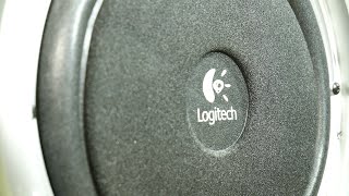 Logitech Z340 subwoofer excursion bass test No Grill [upl. by Temme]