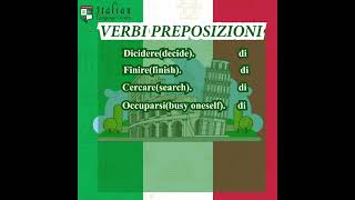 VERBI PREPOSIZIONI ilc italianlanguage italianlanguageschool shorts [upl. by Ecinrev]