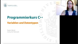 Programmierkurs C Episode 02 Variablen und Datentypen [upl. by Zeni]