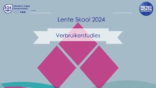 Lente Skool Verbruikerstudies 2024 [upl. by Afatsom]