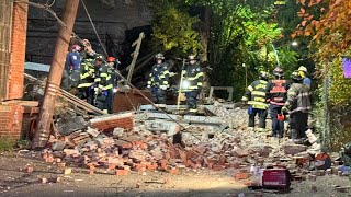 Paterson NJ Fire Dept operates at a building collapse 41 Ryle Ave Oct 23rd 2024 [upl. by Notsle]