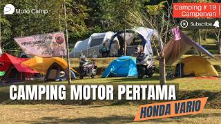 MOTOCAMPING PERTAMASAMARA CAMP DI MEGAMENDUNG MOTOCAMP  CAMPING  CAMPERVAN  CAF INDONESIA [upl. by Gomer571]