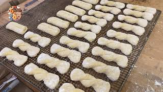 showing you how I make glaze cruller donuts [upl. by Apple647]