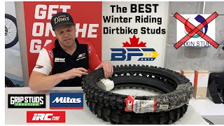 What are the BEST Winter Riding Studs for a Dirtbike  BFD Moto [upl. by Nikolaos]