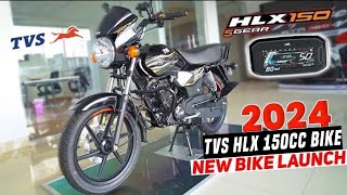 finally TVS hlx 150 Bike Launched In India 💥 2024  New 150cc bike PriceSpecsFeaturesMileagetvs [upl. by Allemrac]