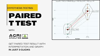 Paired t test analysis Agri Analyze [upl. by Mclaurin]