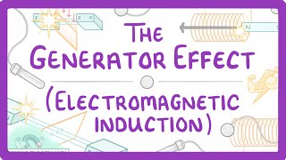 GCSE Physics  Generator Effect  Electromagnetic Induction 81 [upl. by Carlye]