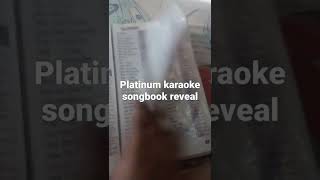 songbook on platinum karaoke [upl. by Nyrahs785]