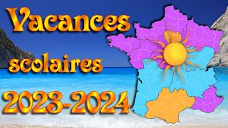 Calendrier des vacances scolaires 2023 2024 vf calendrier officiel [upl. by Dhiren]