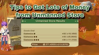 How I Get Lots of Money in Unmanned Store  Harvest Moon  Home Sweet Home [upl. by Allemat692]