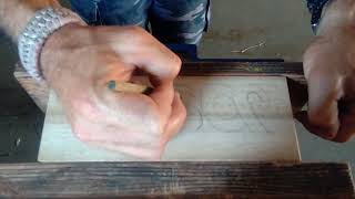 Sketching on wood Preparation for Wood Carving Part 2 [upl. by Aelhsa]