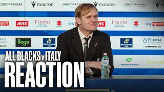 All Blacks react to Italian showdown  Press Conference Turin [upl. by Willis]