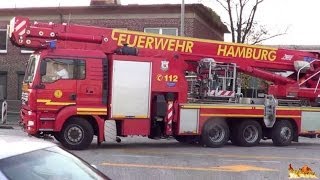 erstmalig TMF53 WLFABAtemschutz  Teleskopmast  HLF BF Hamburg F25 Billstedt zu Dachstuhlbrand [upl. by Sergio]