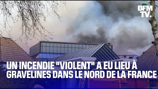 Un incendie quotviolentquot sest déclenché dans la salle Sportica de Gravelines [upl. by Werner]