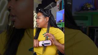 How to use a Split End Trimmer or Black Natural Straight Hair splitendtrimmer naturalhair hair [upl. by Ammadis]