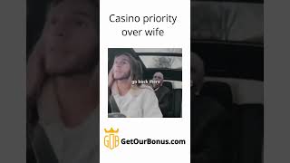 MAN HAS CASINO PRIORITY OVER WIFE😂 casino onlinecasino casinoonline gambling slots slotmachine [upl. by Ecirtael343]