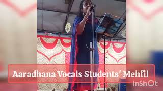 Piya Tose Naina Lage Re by Chitra Menon  Aaradhana Vocals  Students Mehfil [upl. by Lesoj]