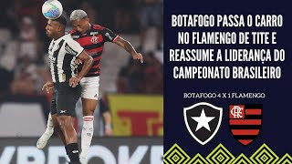 BOTAFOGO GOLEIA O FLAMENGO COM AUTORIDADE NO BRASILEIRÃO E VOLTA A LIDERANÇA DO CAMPEONATO [upl. by Nidia]