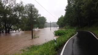 Hochwasser 2013 an der Lastauer Sägemühle Aufgenommen am 02062013 [upl. by Brenda194]