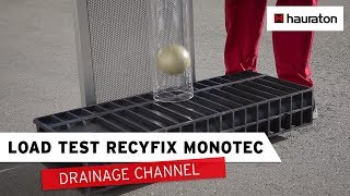 Load test of RECYFIX®MONOTEC drainage channel [upl. by Douty]