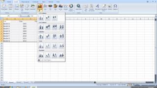 How to make Excel 2007 Column Chart [upl. by Cheria]