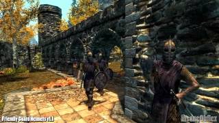 Skyrim Mod Friendly Guard Helmets [upl. by Publia616]