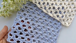 Crochet Mesh Stitch [upl. by Waldemar]