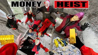 PARKOUR VS MONEY HEIST Boss gets out of prison kills traitor to get back money and gold  Epic POV [upl. by Hindu]