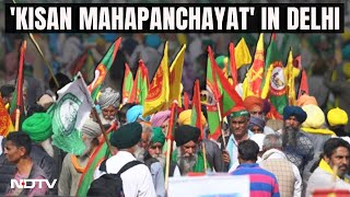 Farmers Mahapanchayat In Delhis Ramlila Maidan To Protest Against quotCentres Policiesquot [upl. by Faludi934]