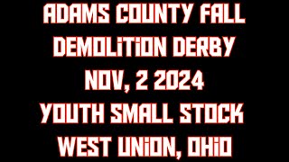 Adams County Ohio Fall Nov 2 2024 Youth Small Stock Class [upl. by Kellie]