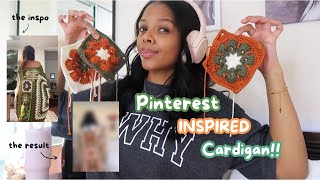 Crocheting a Pinterest Inspired Cardigan Literally THE BEST thing that Ive EVER crocheted [upl. by Rogergcam462]