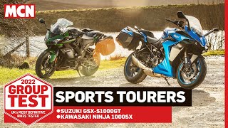 Which is the best sports tourer 2022 Suzuki GSXS1000GT vs Kawasaki Ninja 1000SX  MCN [upl. by Bickart]