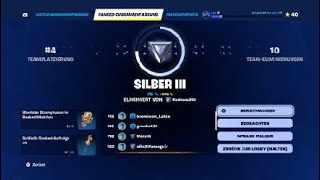 Mein aktueller Rang enthüllt Silber 3 in Fortnite Ranked 🏆 [upl. by Ramsay]