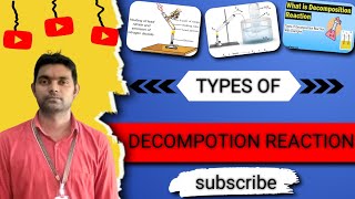 Types of Decomposition Reaction chemistry khansir reading viral trending [upl. by Aneez585]