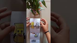 paper folding drawing 🙂😊shorts viral shivam arttrending [upl. by Maison]