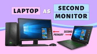 How to Use Laptop as a Second Monitor on Windows 1011 [upl. by Lieno]