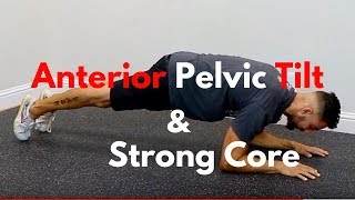 2 Great FIX Anterior Pelvic Tilt and Strong CORE Exercises Pt 22 [upl. by Elleinet]