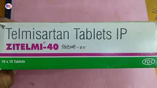 Zitelmi 40 Tablet  Telmisartan Tablet  Zitelmi40 Tablet Uses Benefit Dosage review in hindi [upl. by Yert845]