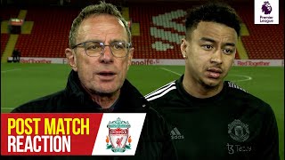 Rangnick amp Lingard React To Anfield Defeat  Liverpool 40 Manchester United [upl. by Linette]