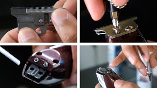 WAHL DETAILER BLADE REPLACEMENT  ZERO GAP  HOW TO BARBER TUTORIAL [upl. by Araj]