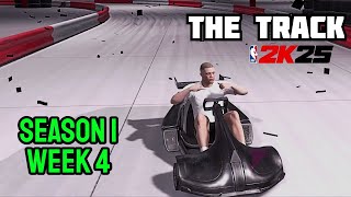 THE TRACK SEASON 1 WEEK 4 how to complete the race gameplay NBA 2k25 [upl. by Garey142]