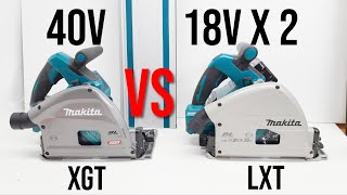 Makita 40v Plunge Saw Review  Is it Better than the Makita 18v x2 Makita Track Saw [upl. by Niatirb210]