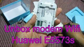 Unbox modem Wifi huawei E5573sសាកល្បងប្រើ ឧបករណ៌វ៉ាហ្វាថ្មី [upl. by Trebloc]