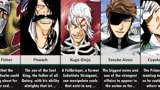 Most Powerful Villains in Bleach Ranked [upl. by Tav]