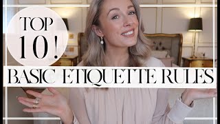 10 BASIC ETIQUETTE RULES TO FOLLOW EVERY DAY  Fashion Mumblr Finishing School [upl. by Sitto733]