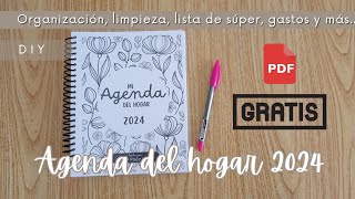 AGENDA 2024 GRATIS  PDF GRATIS  AGENDA DEL HOGAR [upl. by Arimlede]