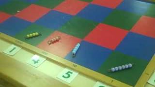 Montessori Checker Board Lesson [upl. by Ttezzil]